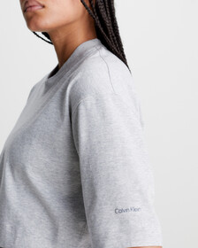 CK Athletic Cropped Gym T-Shirt, ATHLETIC GREY H, hi-res