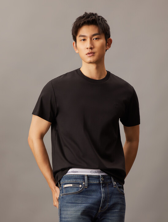 Embossed Monogram Slim Tee