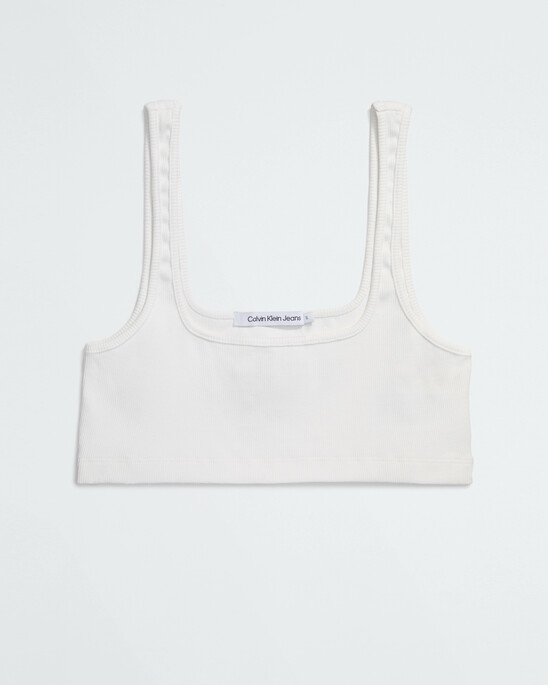 RIBBED JERSEY BRALETTE TOP