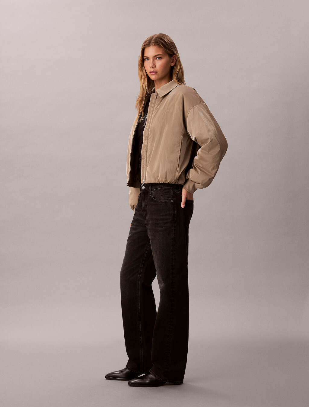 90's Straight Jeans, CK SANDED BLACK, hi-res