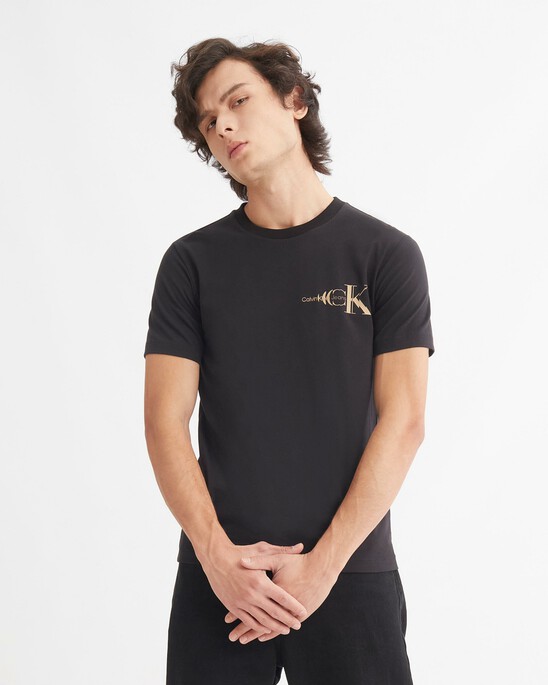 PIMA COTTON STRETCH LOGO TEE