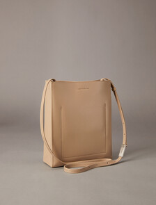 CK Paper Bag Leather Crossbody, Savannah Tan, hi-res