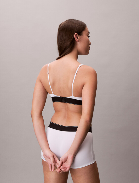 Triangle Bralette - Graphic Monogram Microfibre Stretch