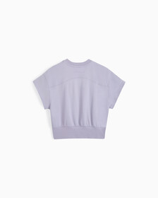 Feminine Seaming Cropped Top, Lavender Aura, hi-res