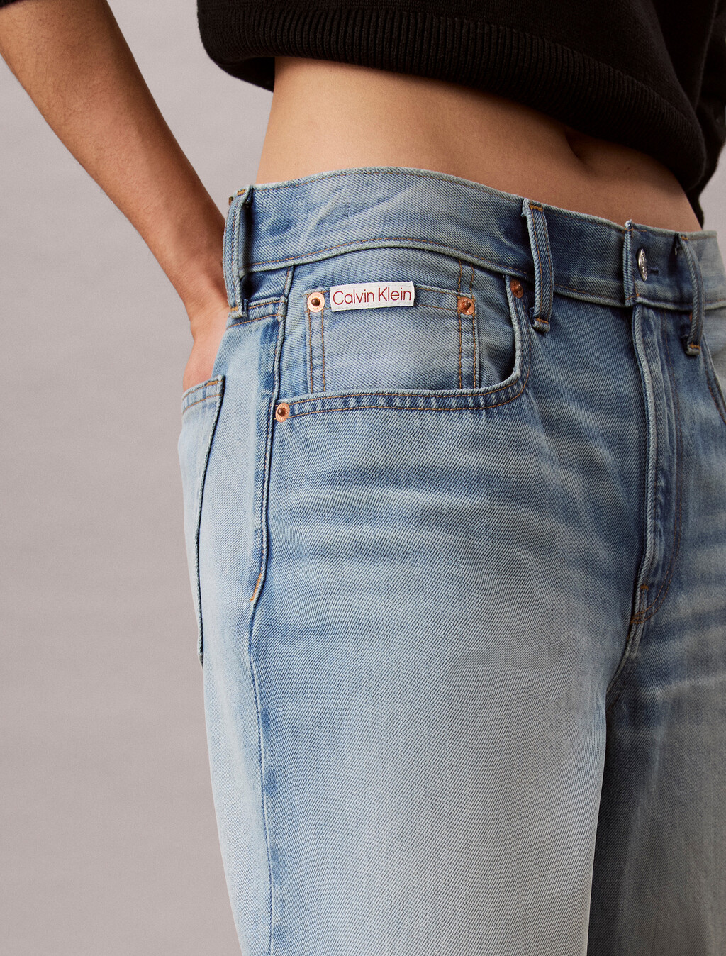 Relaxed Bermuda Denim Short, TINTED COYNE, hi-res