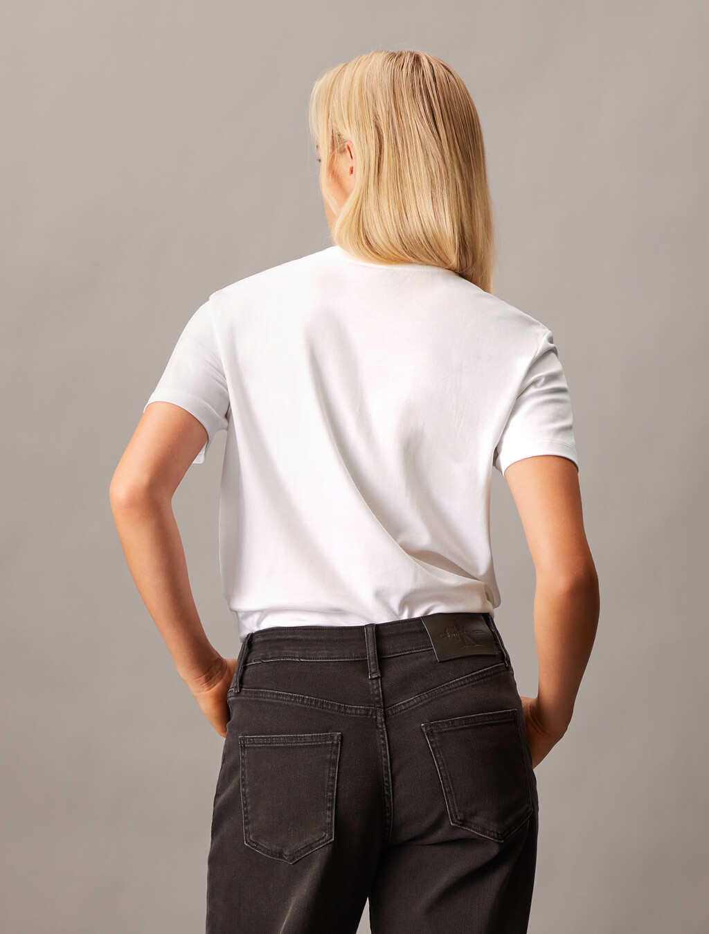 Standard Logo Monogram Tee, Brilliant White, hi-res