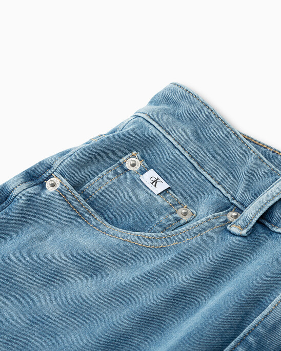 Ultimate Stretch High Rise Slim Straight Frayed Jeans