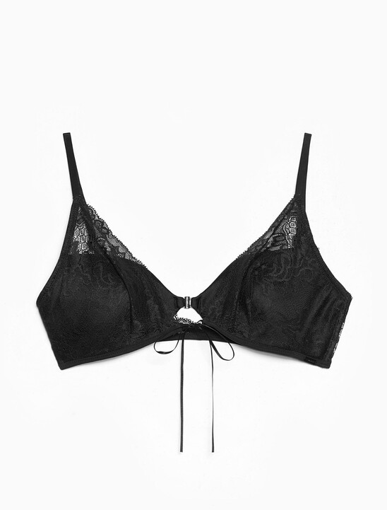 CK Black Bridal Lightly Lined Triangle Bra