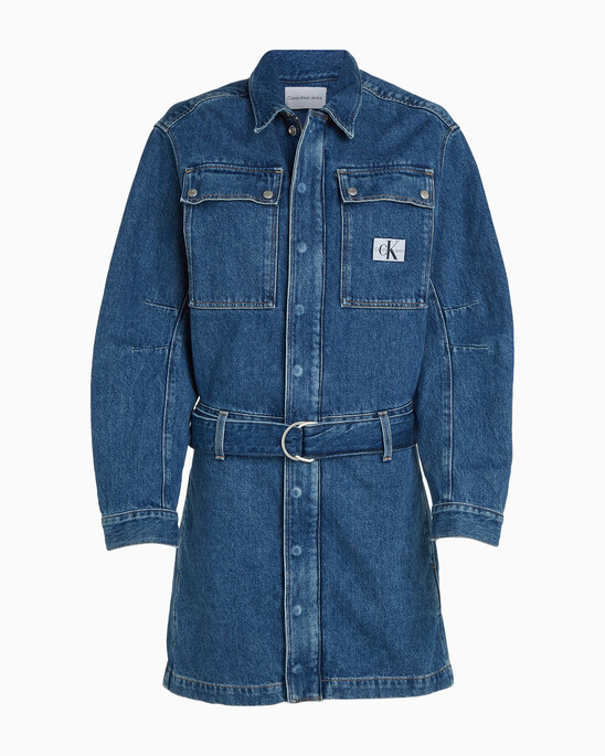 Belted Denim Shirt Dress