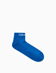 Monogram Cushion Low Cut Sock 2 Pack, BLUE ASSORT, hi-res