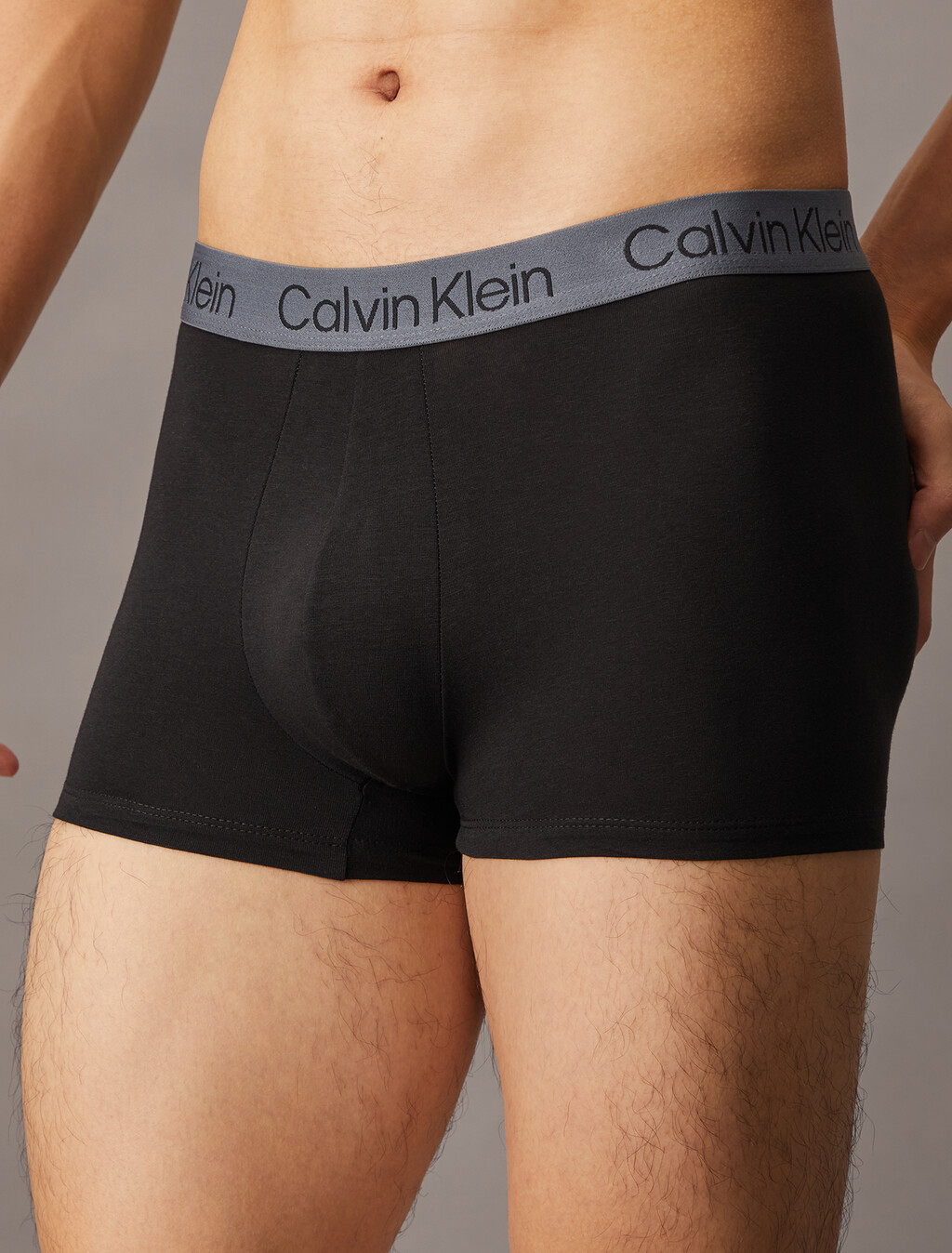 Cotton Modal Trunks 3 Pack, black w/ turbulence wb, hi-res