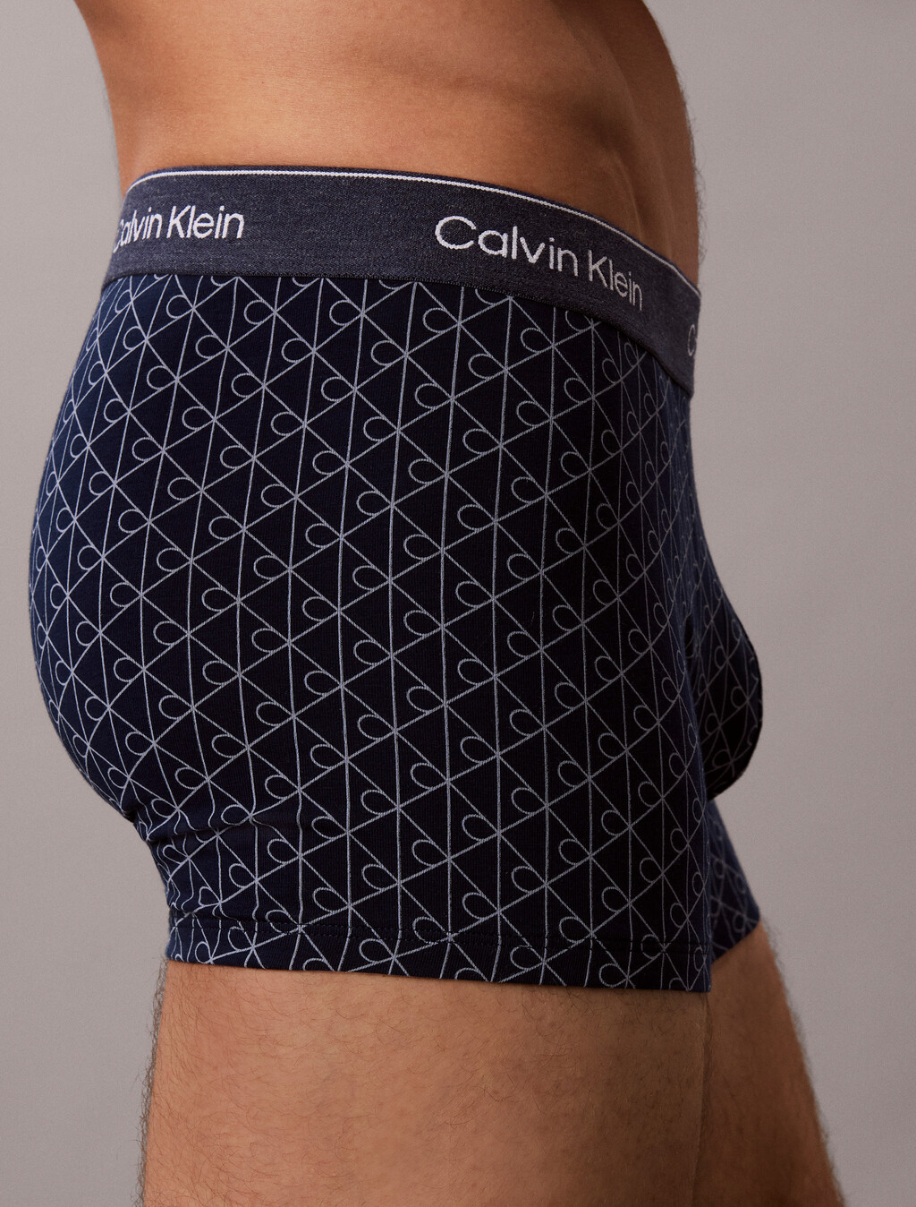 Trunks - Icon Cotton Denim Emblem, DENIM EMBLEM PAGEANT BLUE, hi-res
