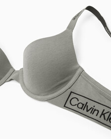 REIMAGINED HERITAGE LIGHTLY LINED DEMI BRA, Grey Heather, hi-res