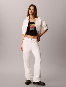 Slim Stretch Logo T-shirt - Pride, Black, hi-res