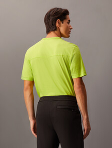Institutional Logo Sleeve Badge Tee, Lemon Lime, hi-res