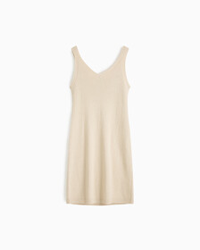 Feminine 2 In 1 Knit Dress, Eggshell, hi-res
