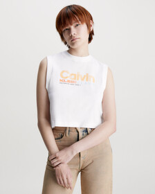 Logo Tank Top, Bright White, hi-res