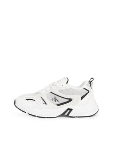 Leather Sneakers, Bright White/Black, hi-res