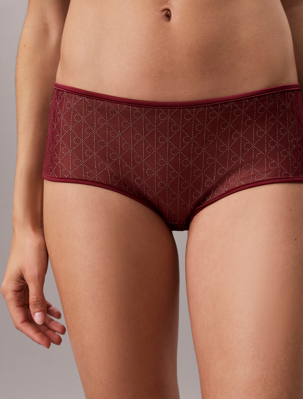 Boy Shorts - Emblem Mesh, Established Red, hi-res