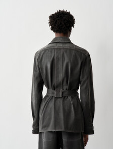Callum Denim Jacket, Black, hi-res