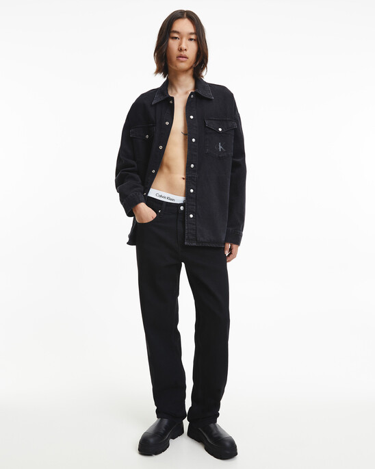 BLACK ARCHIVAL OVERSIZED SHIRT JACKET