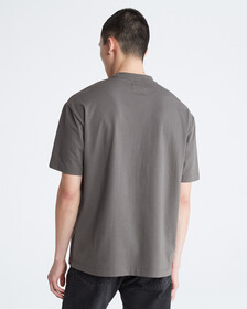 Calvin Logo Crew Neck Tee, Beluga, hi-res