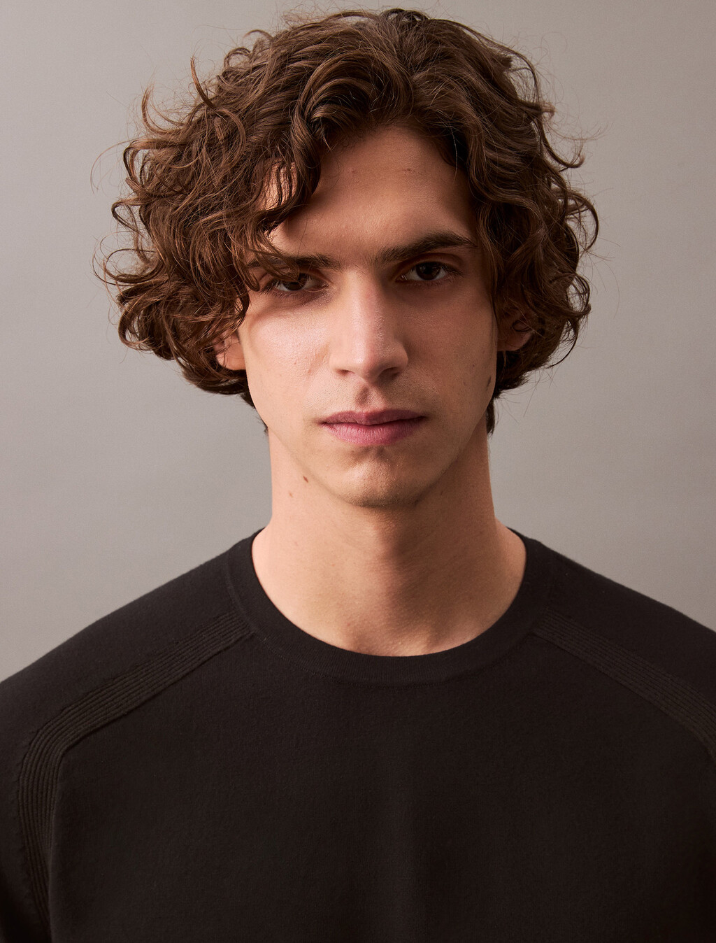 Tech Knit Crewneck Sweater T-Shirt, Black, hi-res