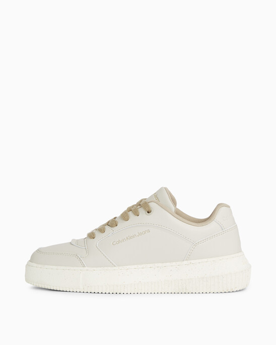 Faux Leather Trainers