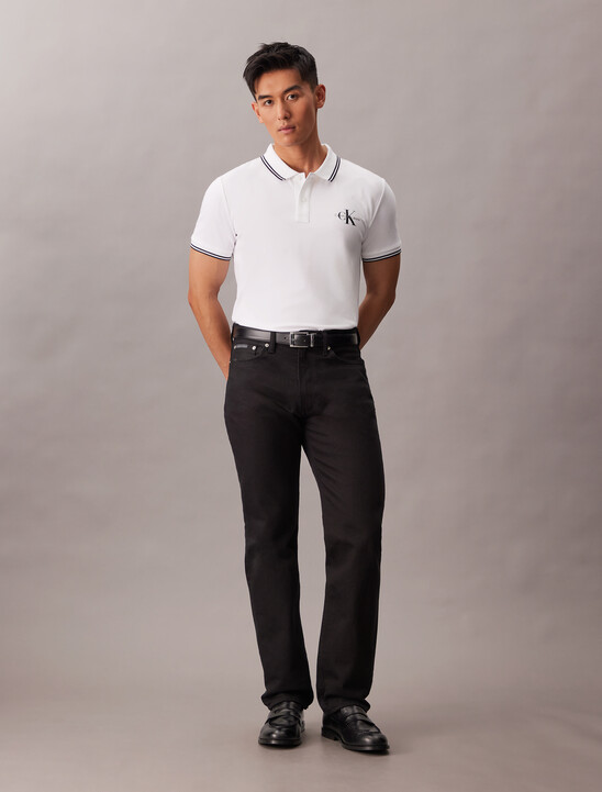 Monogram Slim Tipped Polo