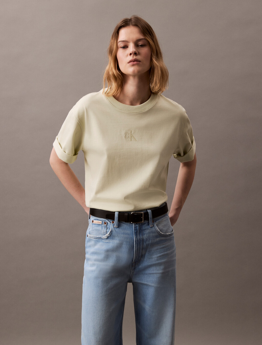 Relaxed Gloss Logo T-shirt, Aloe Wash, hi-res