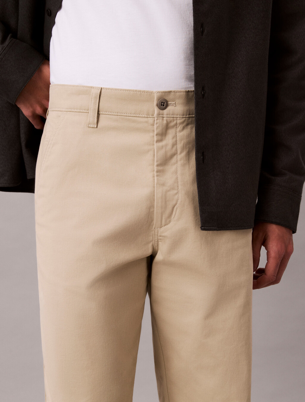 90s Straight Twill Chinos, Island Fossil, hi-res