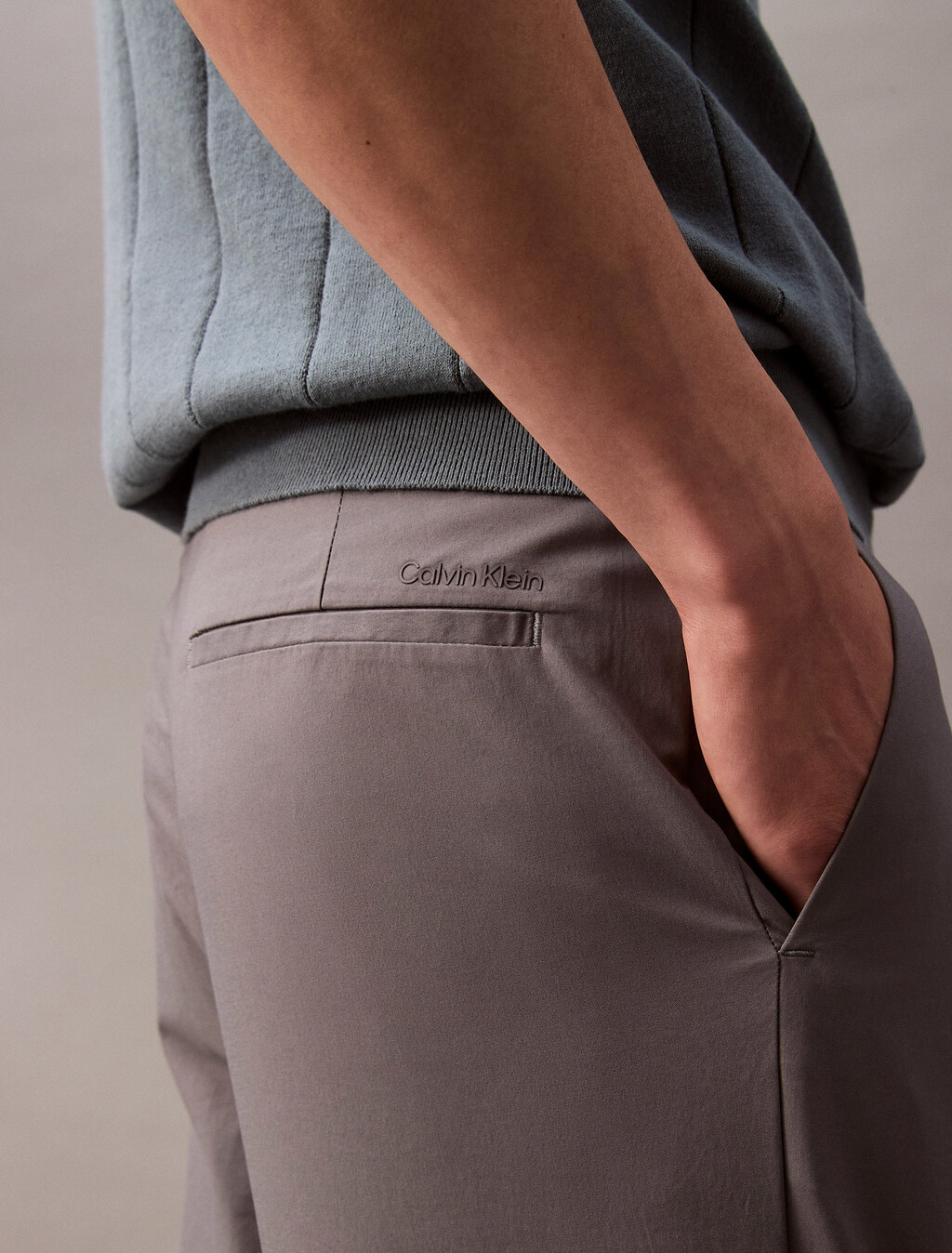 Tech Soft Touch Pleated Pants, Castlerock, hi-res