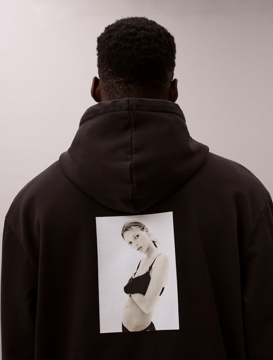 Kate Moss Fleece Graphic Hoodie
