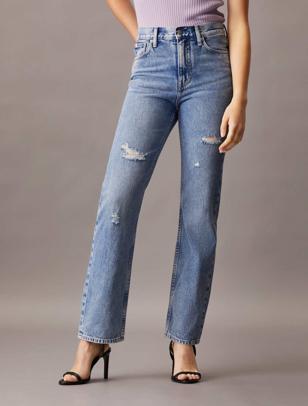 Eco Cool High Rise Straight Jeans, Denim Light, hi-res