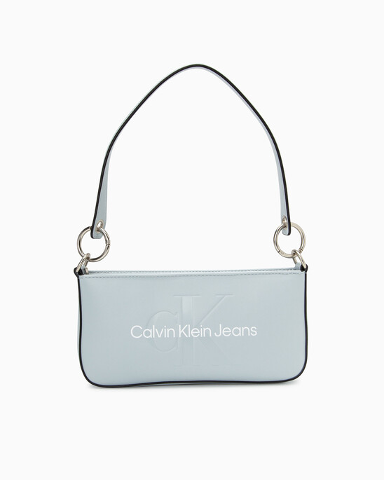 SCULPTED MONOGRAM SHOULDER POUCH