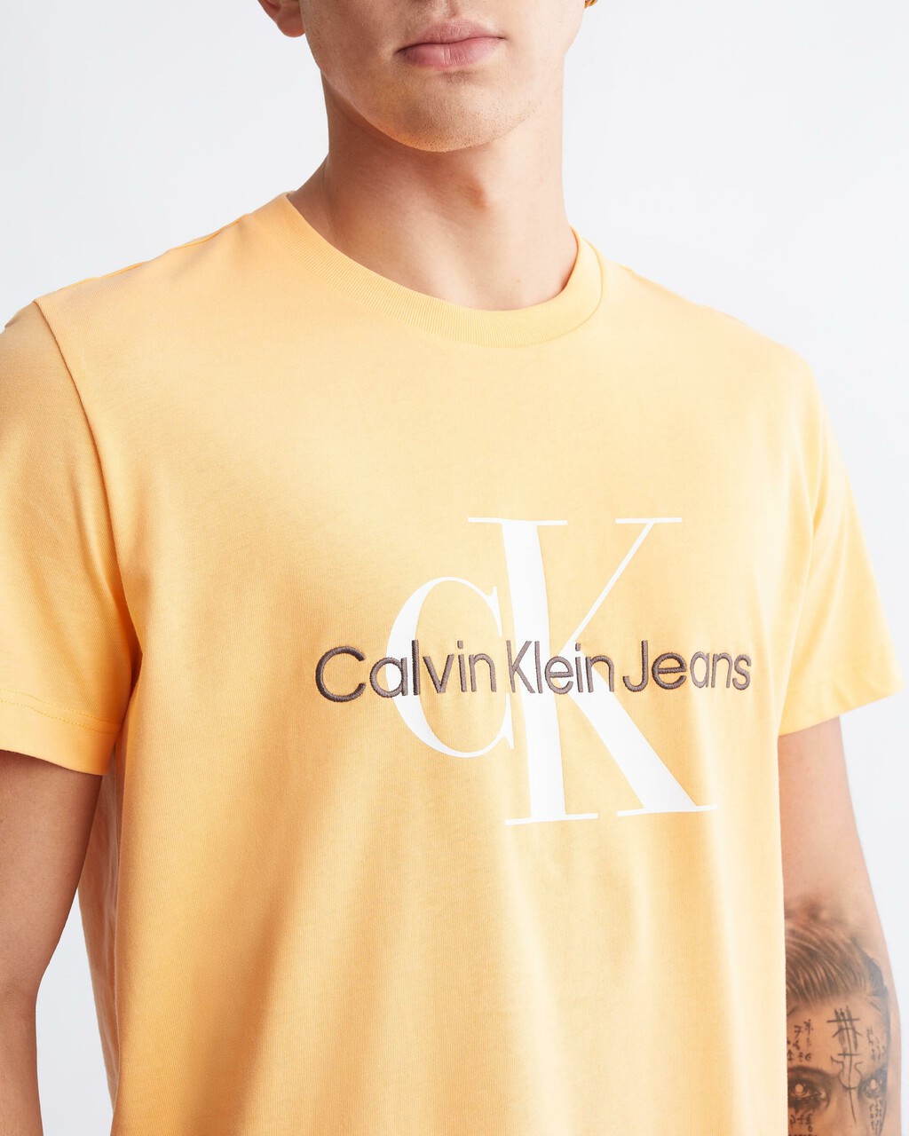 Monogram Organic Cotton Tee, Crushed Orange, hi-res