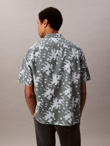 All Over Print Camp Shirt, Seaside Aqua, hi-res