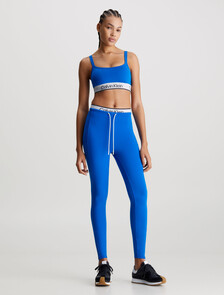 Double Waistband 7/8 Gym Leggings, LAPIS BLUE, hi-res