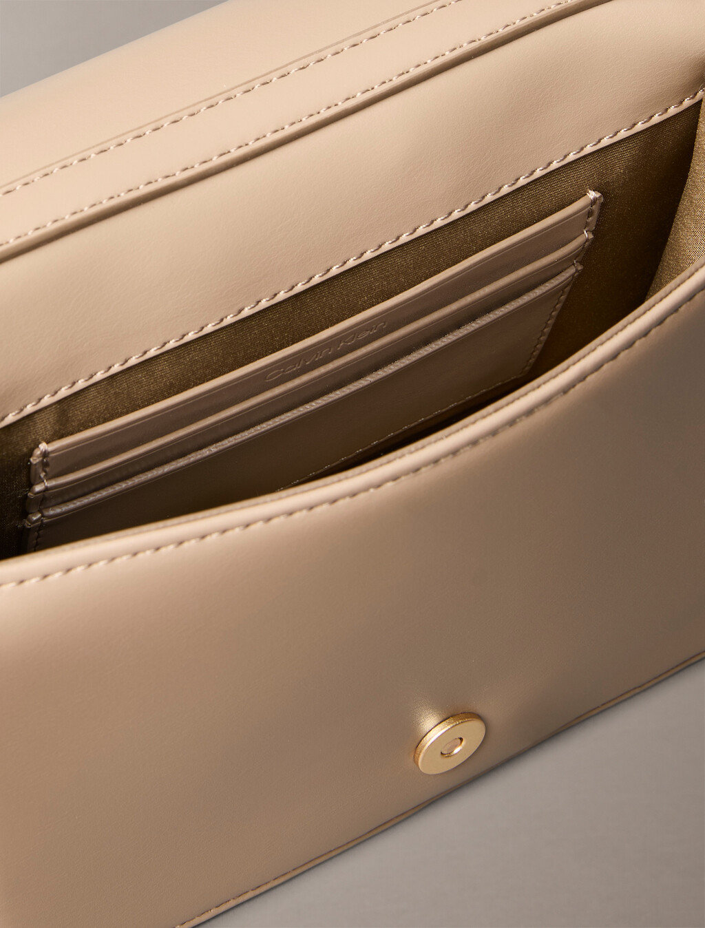 Quilted Emblem Logo Mini Bag, Desert Taupe, hi-res