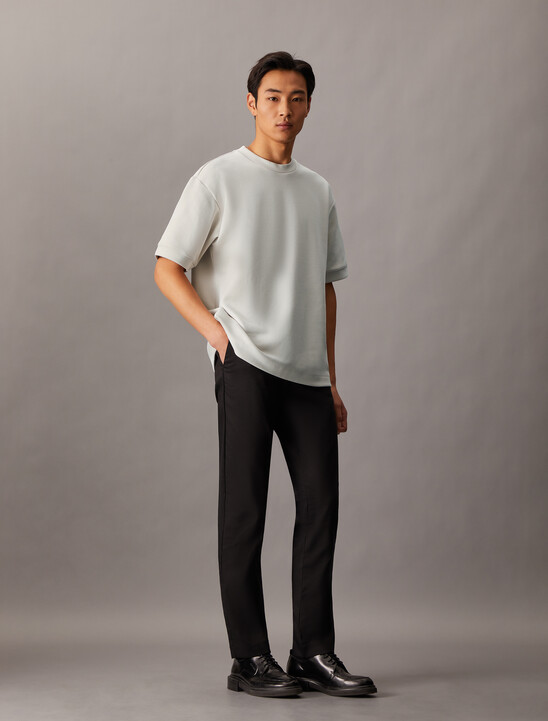 Combed Lightweight Interlock Cotton Crewneck T-Shirt