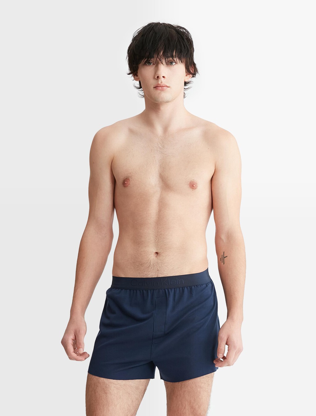 CK Black Slim Fit Boxers, Blue Shadow, hi-res