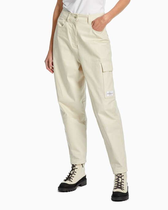 MONOGRAM BADGE CARGO PANTS