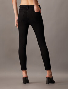 Forever Stretch Black High Rise Skinny Ankle Jeans, Denim Black, hi-res