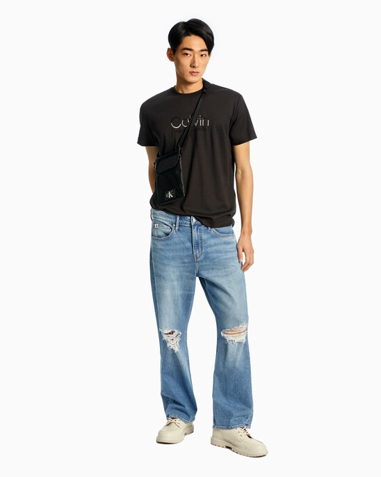 SUSTAINABLE CROPPED WIDE JEANS