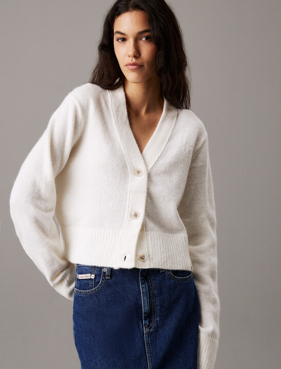 Plush Wool Blend Cardigan