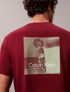 Geo Graphic Print Tee, Renaissance Red, hi-res