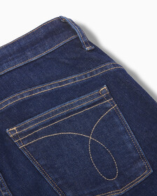 FOREVER STRETCH High Rise Body Ankle Jeans, Abe Dark Blue Dstr Hem, hi-res
