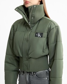 Short Ribbed Bomber, Thyme, hi-res