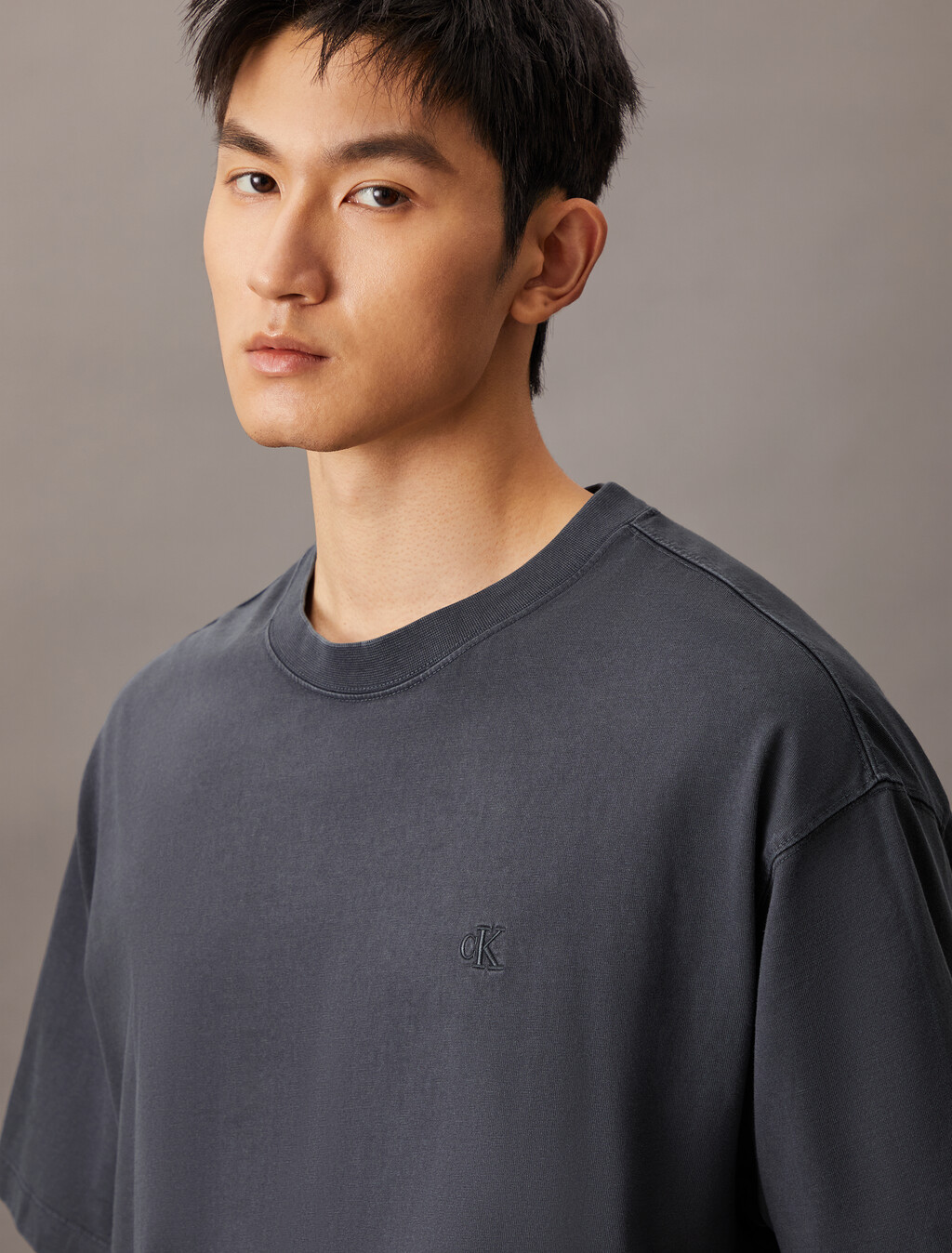 Relaxed Heavy Jersey T-shirt, Ebony, hi-res