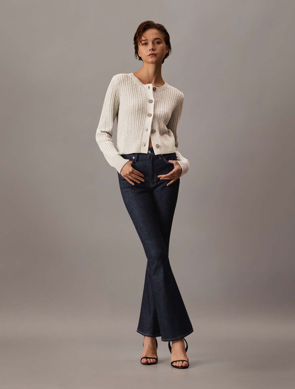 Forever Indigo Skinny Bootcut Jeans, Denim Rinse, hi-res